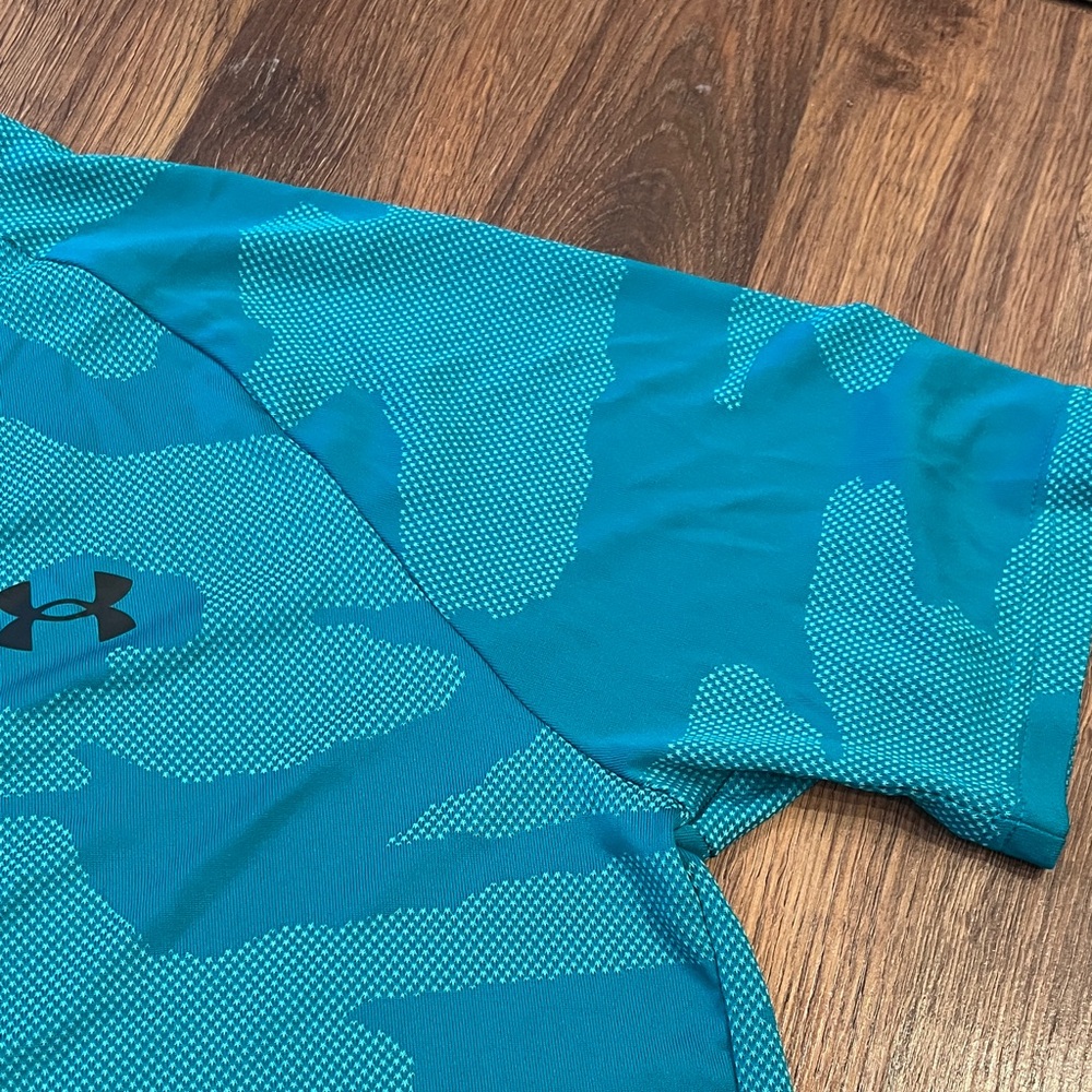 Under Armour Men's Turquoise / Blue / Green Camo Short Sleeve Tee - Picture 10 of 13